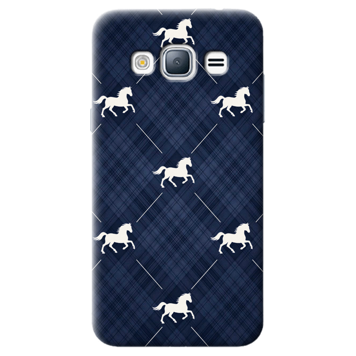 Чехол для Samsung Galaxy J3 2016 прозрачный Лошадь классика - фото 1 - Чехлы для телефонов