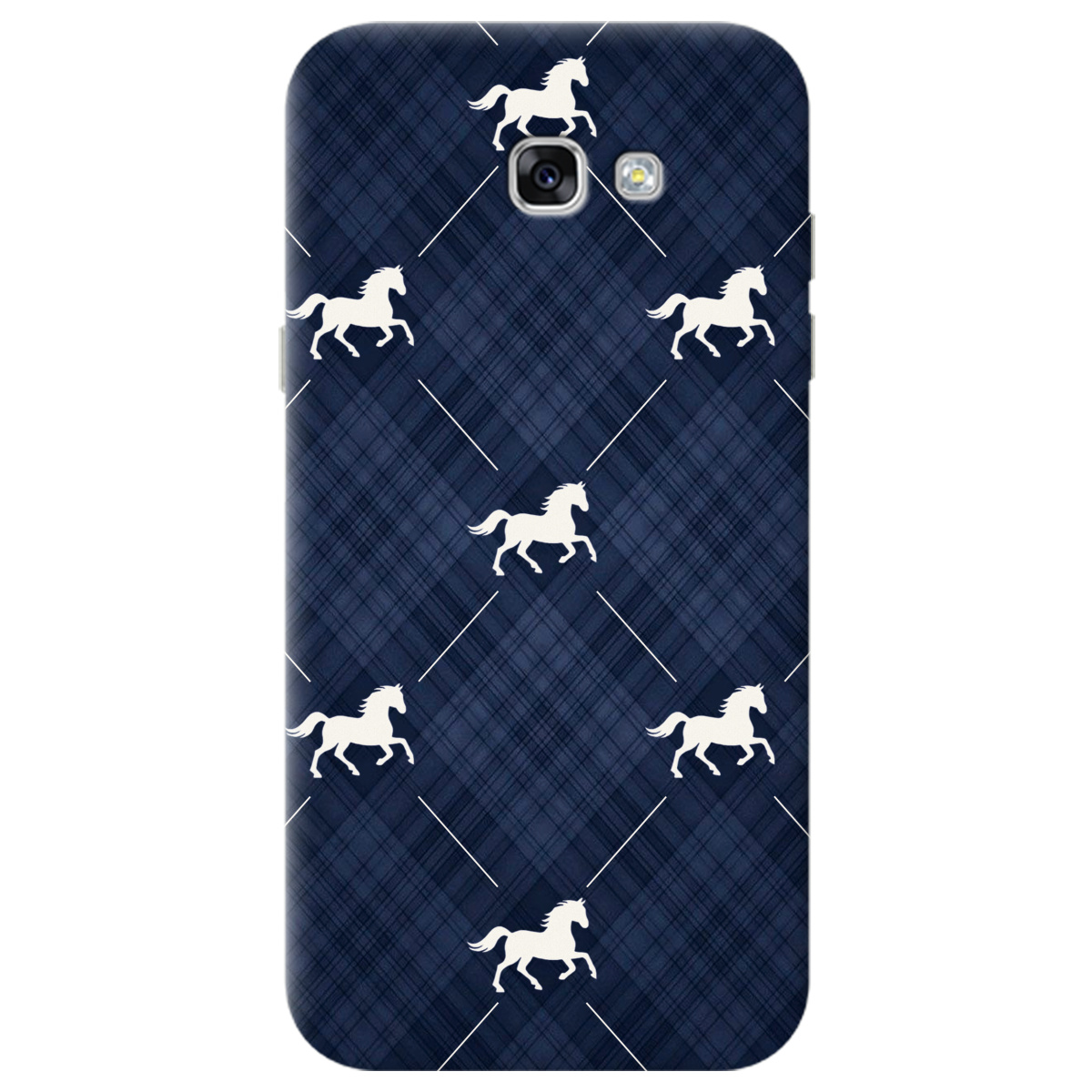 Чехол для Samsung Galaxy A7 2017 прозрачный Лошадь классика - фото 1 - Чехлы для телефонов