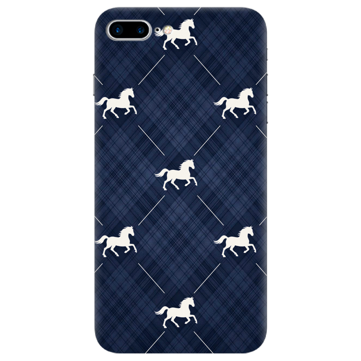 Чохол для Apple iPhone 8 Plus прозорий Кінь класика - фото 1 - Чохли для телефонів
