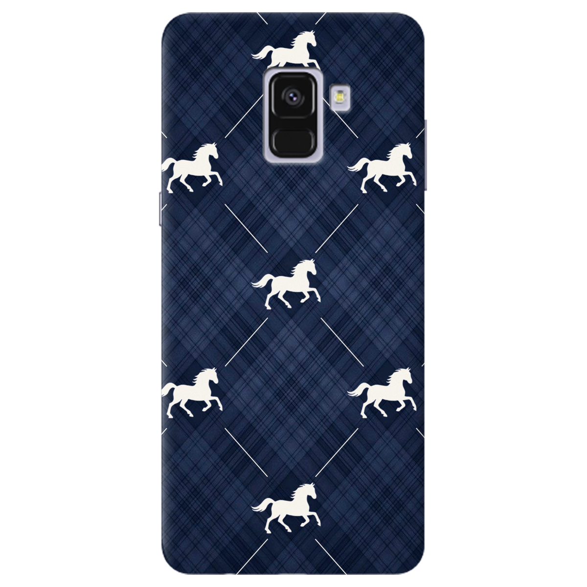 Чехол для Samsung Galaxy A8 Plus 2018 прозрачный Лошадь классика - фото 1 - Чехлы для телефонов