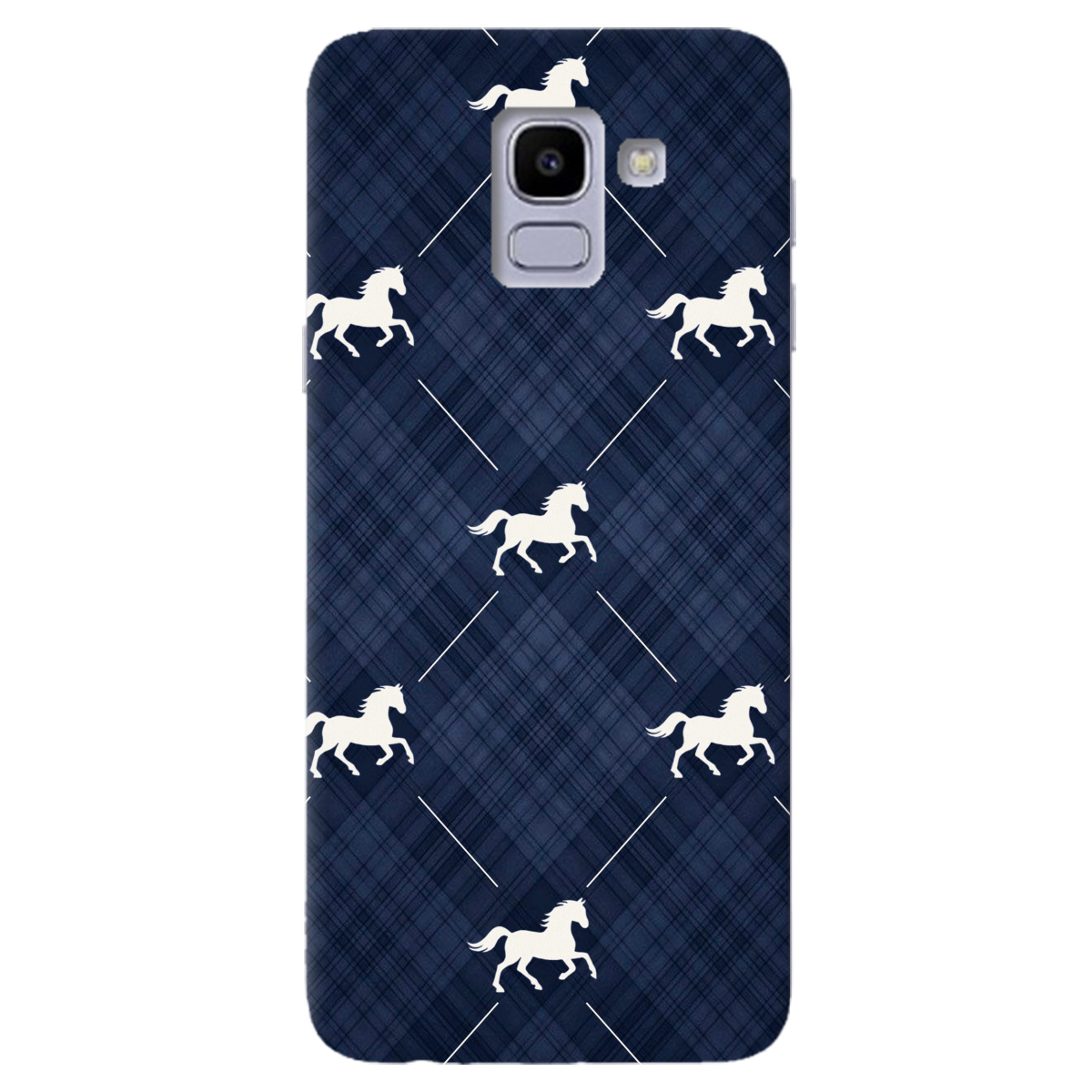 Чехол для Samsung Galaxy J6 2018 прозрачный Лошадь классика - фото 1 - Чехлы для телефонов