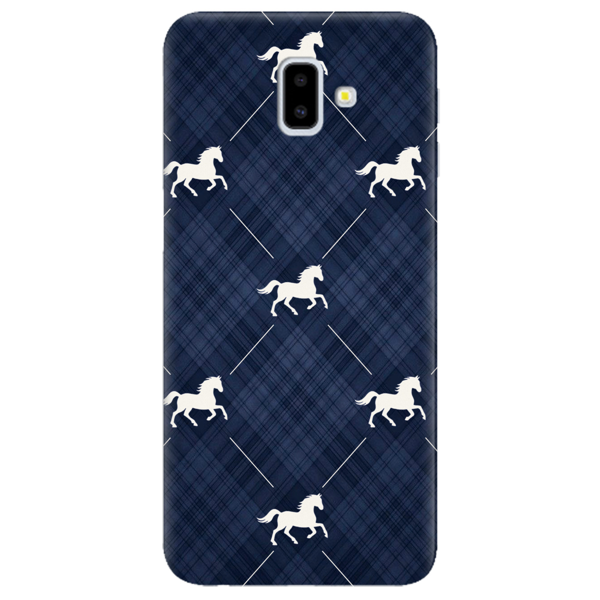 Чехол для Samsung Galaxy J6 Plus 2018 прозрачный Лошадь классика - фото 1 - Чехлы для телефонов