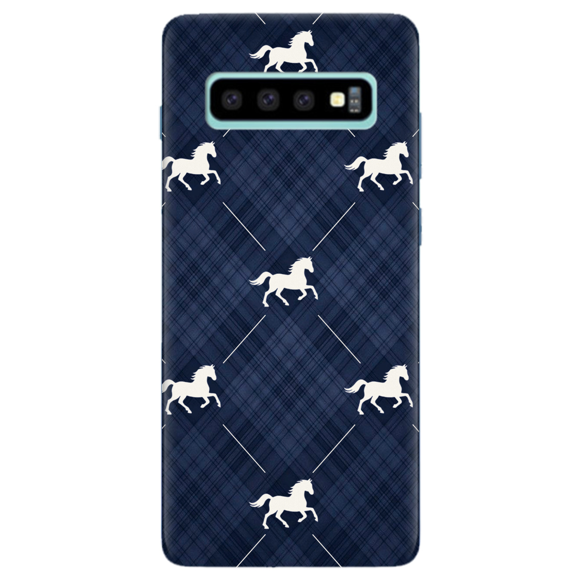 Чехол для Samsung Galaxy S10 Plus прозрачный Лошадь классика - фото 1 - Чехлы для телефонов