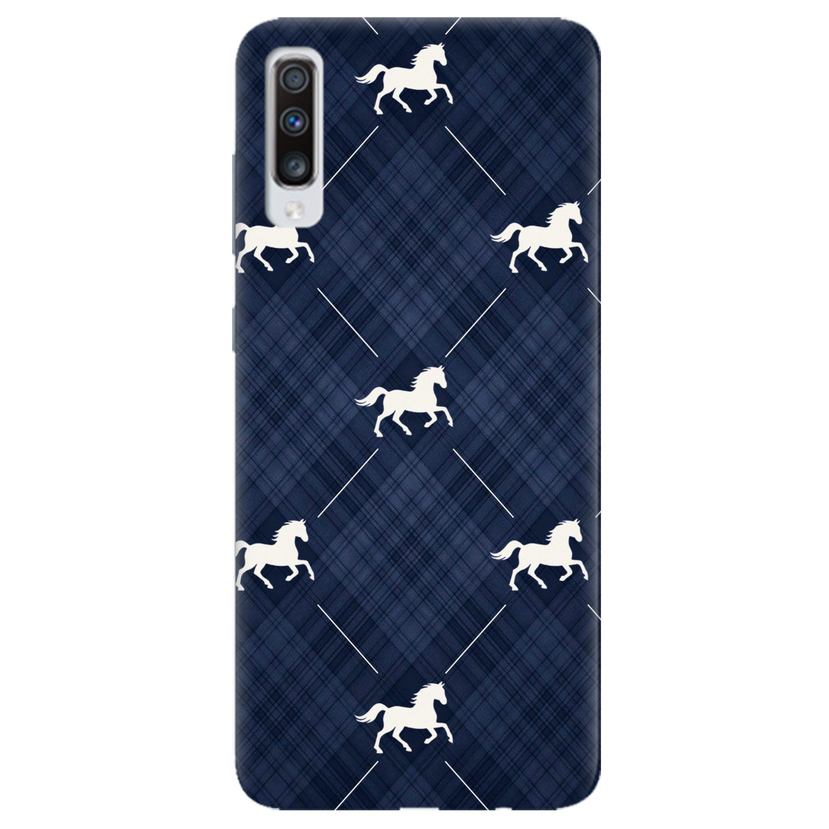 Чохол для Samsung Galaxy A70 прозорий Кінь класика - фото 1 - Чохли для телефонів