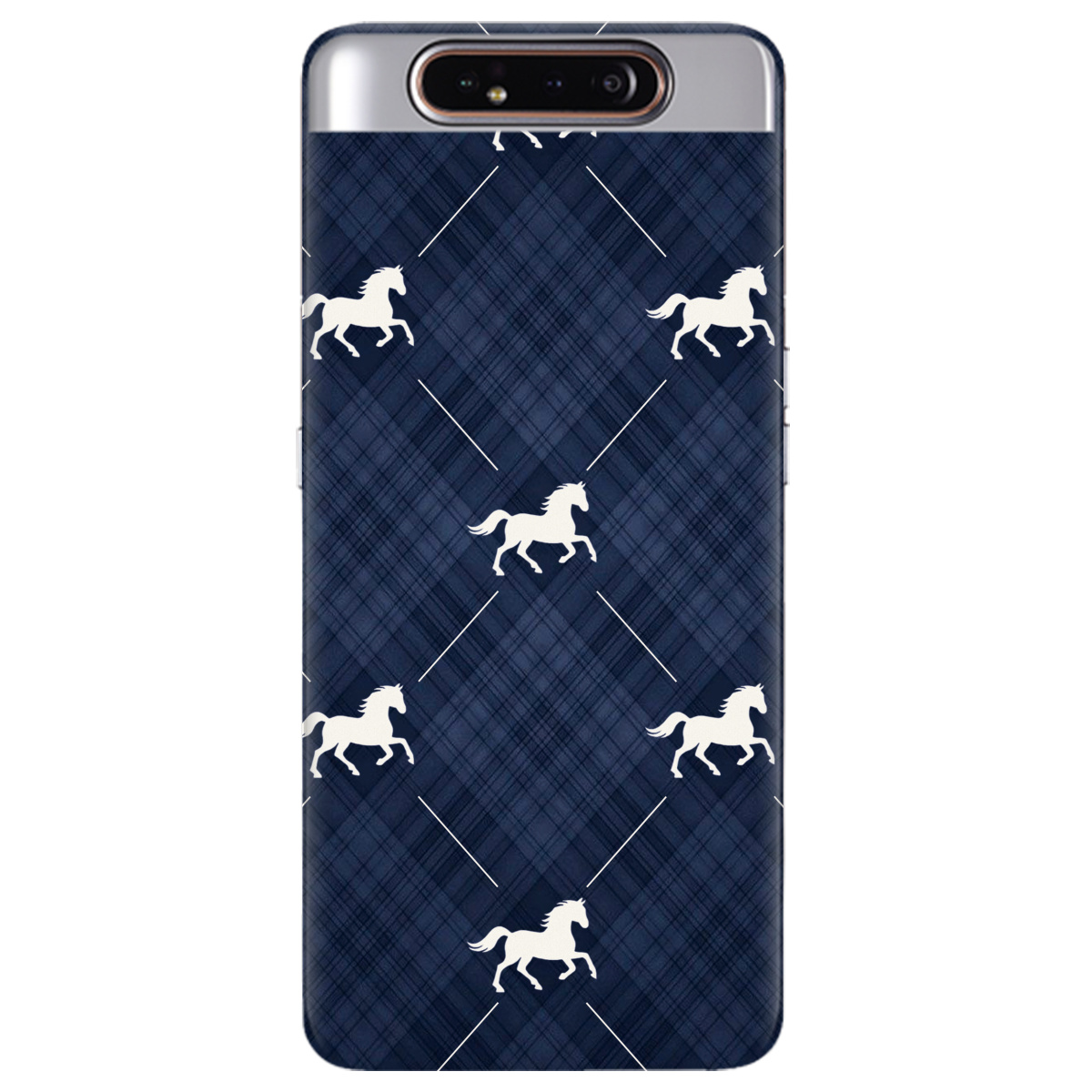 Чохол для Samsung Galaxy A80 прозорий Кінь класика - фото 1 - Чохли для телефонів