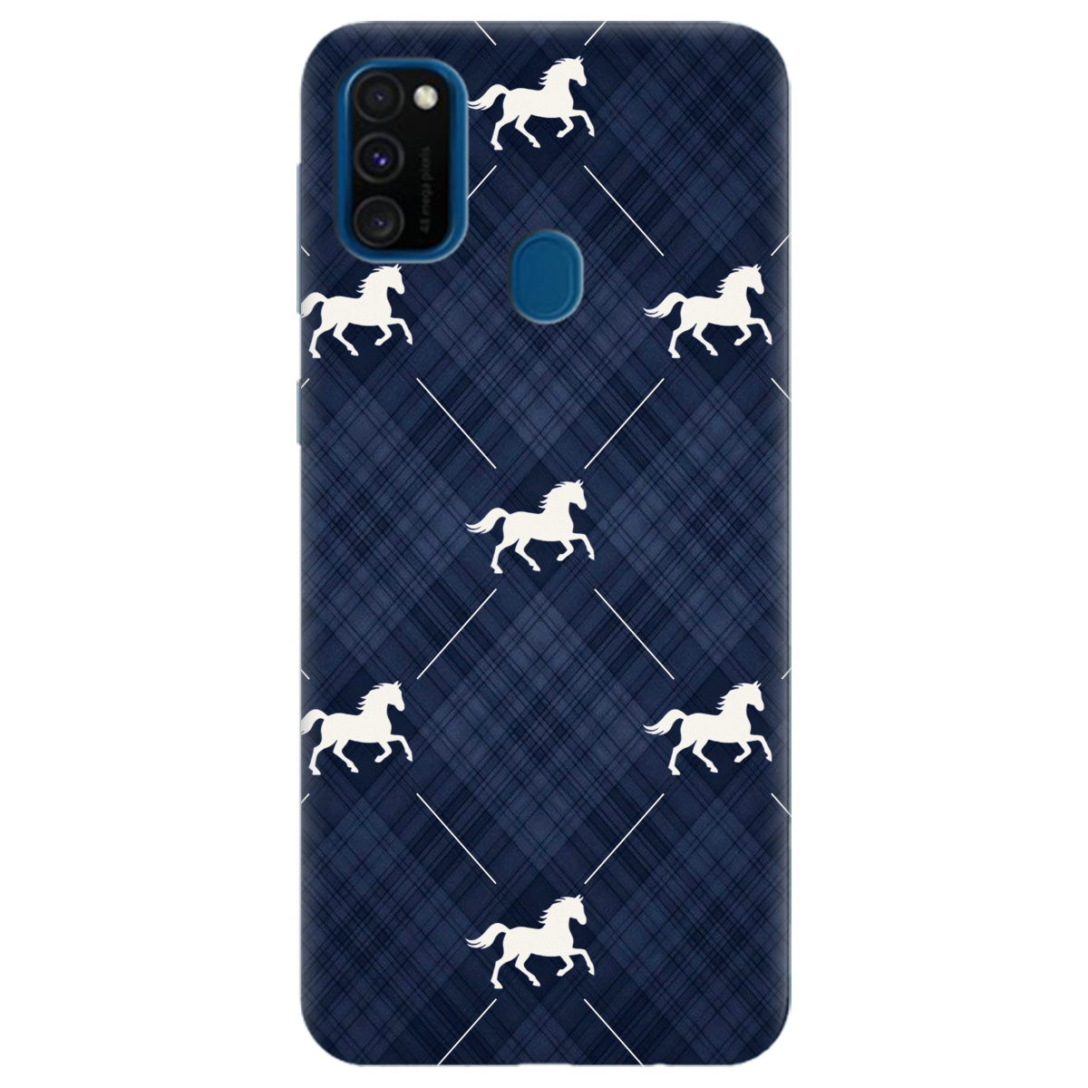Чехол для Samsung Galaxy M30s прозрачный Лошадь классика - фото 1 - Чехлы для телефонов