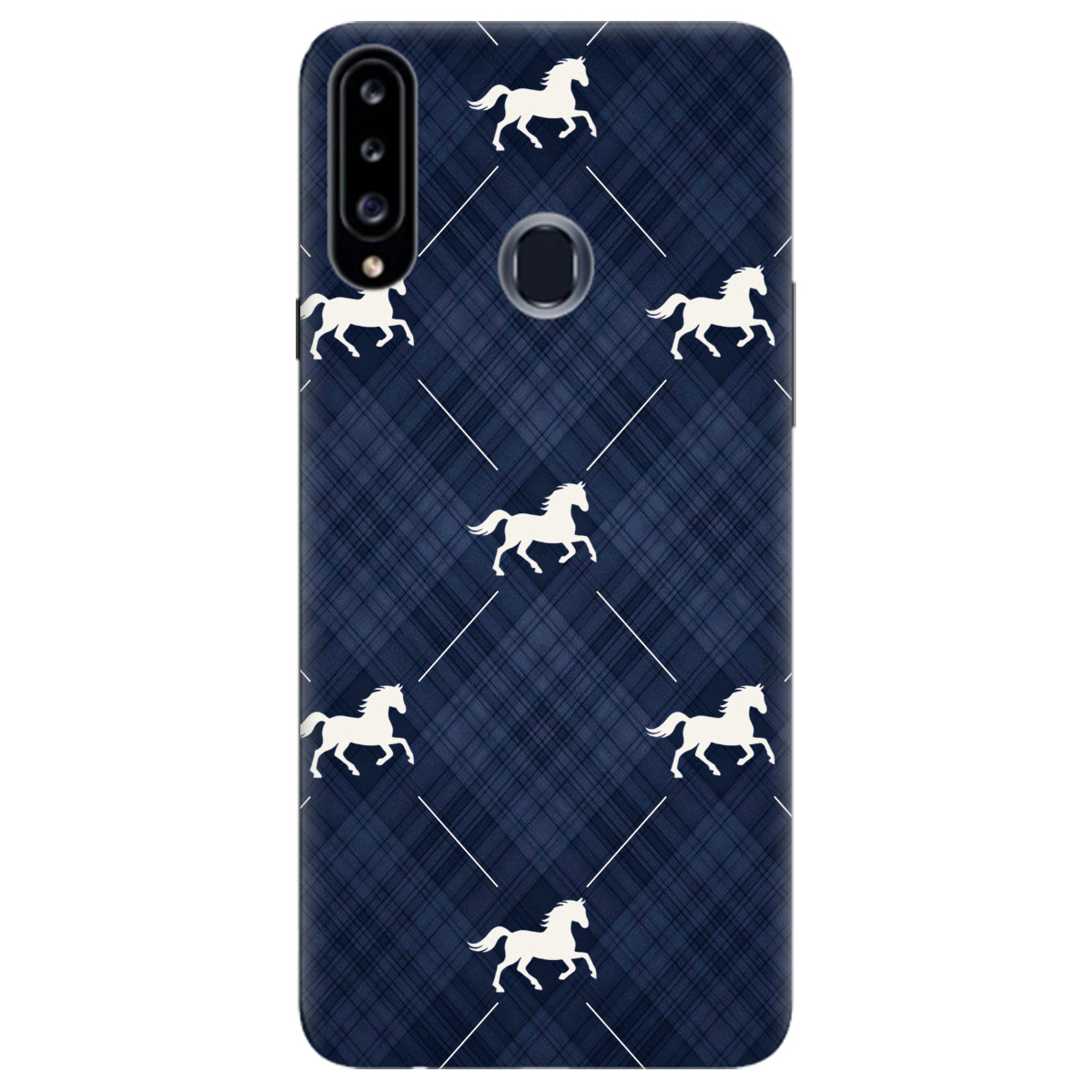Чехол для Samsung Galaxy A20s прозрачный Лошадь классика - фото 1 - Чехлы для телефонов