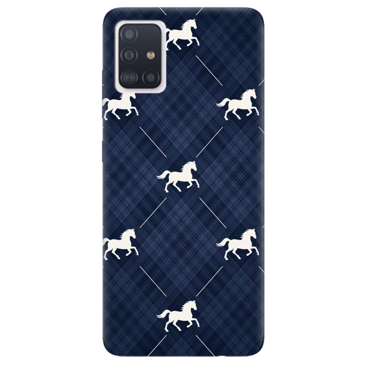 Чехол для Samsung Galaxy A51 прозрачный Лошадь классика - фото 1 - Чехлы для телефонов
