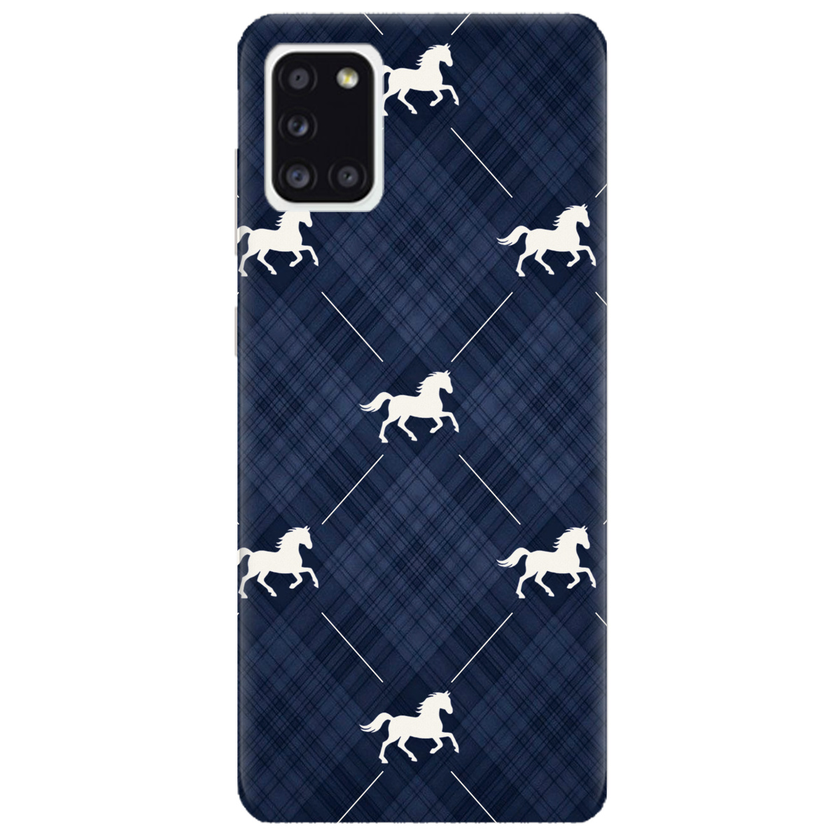 Чехол для Samsung Galaxy A31 прозрачный Лошадь классика - фото 1 - Чехлы для телефонов
