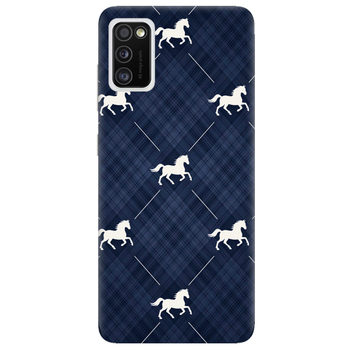 Чехол для Samsung Galaxy A41 прозрачный Лошадь классика - фото 1 - Чехлы для телефонов