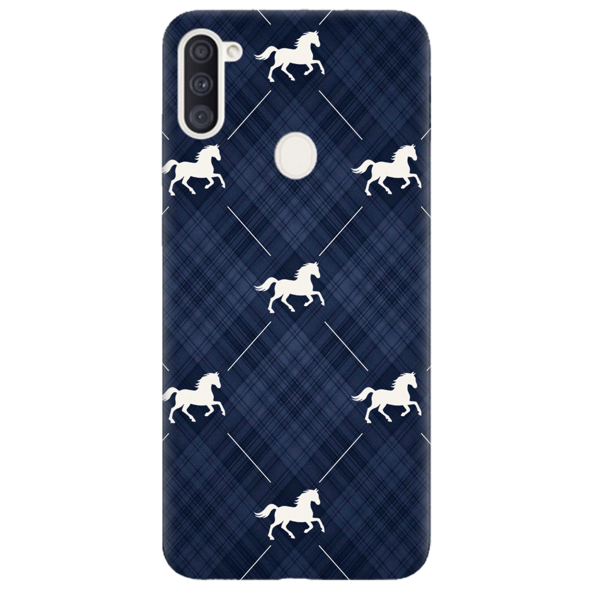 Чехол для Samsung Galaxy A11 прозрачный Лошадь классика - фото 1 - Чехлы для телефонов