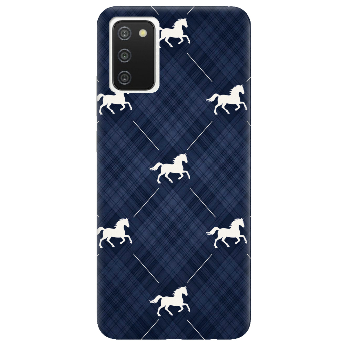 Чехол для Samsung Galaxy A02s прозрачный Лошадь классика - фото 1 - Чехлы для телефонов