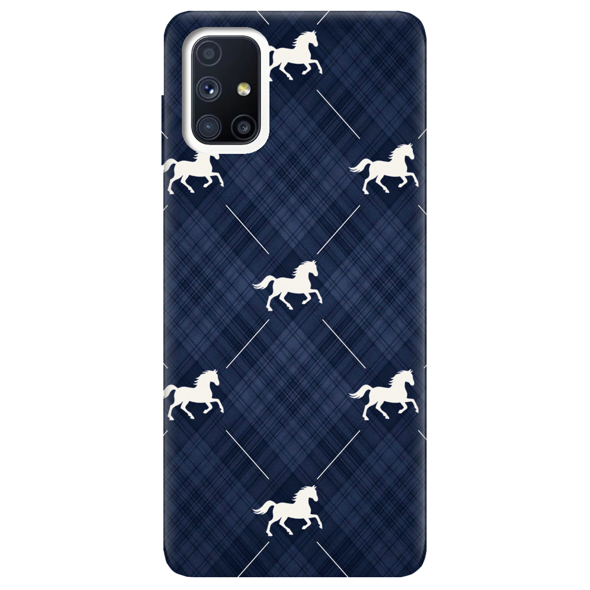 Чохол для Samsung Galaxy M51 прозорий Кінь класика - фото 1 - Чохли для телефонів