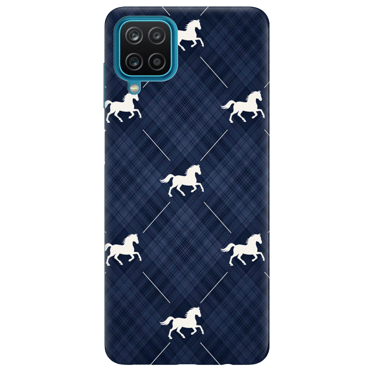 Чохол для Samsung Galaxy A12 4G прозорий Кінь класика - фото 1 - Чохли для телефонів