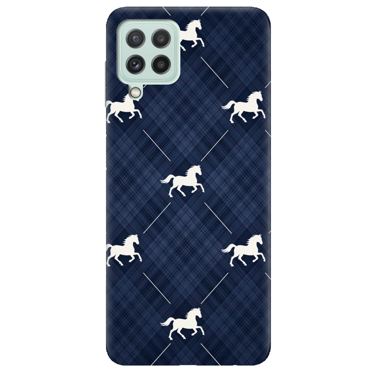 Чехол для Samsung Galaxy M32 прозрачный Лошадь классика - фото 1 - Чехлы для телефонов