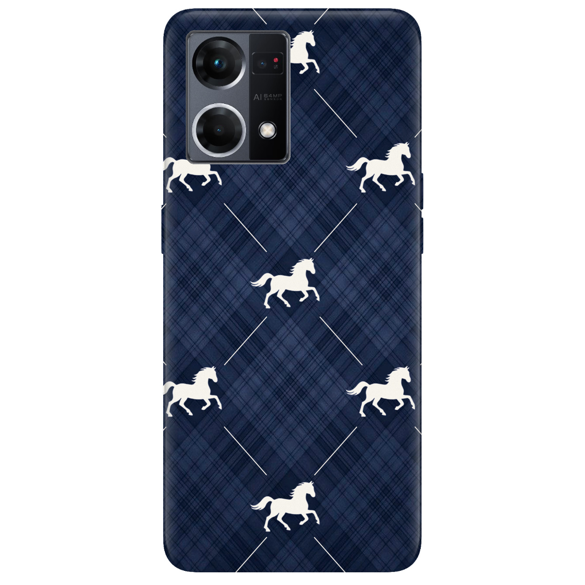 Чохол для Oppo Reno  7 4G прозорий Кінь класика - фото 1 - Чохли для телефонів