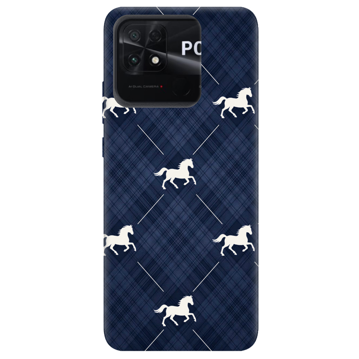 Чохол для Xiaomi Poco C40 прозорий Кінь класика - фото 1 - Чохли для телефонів