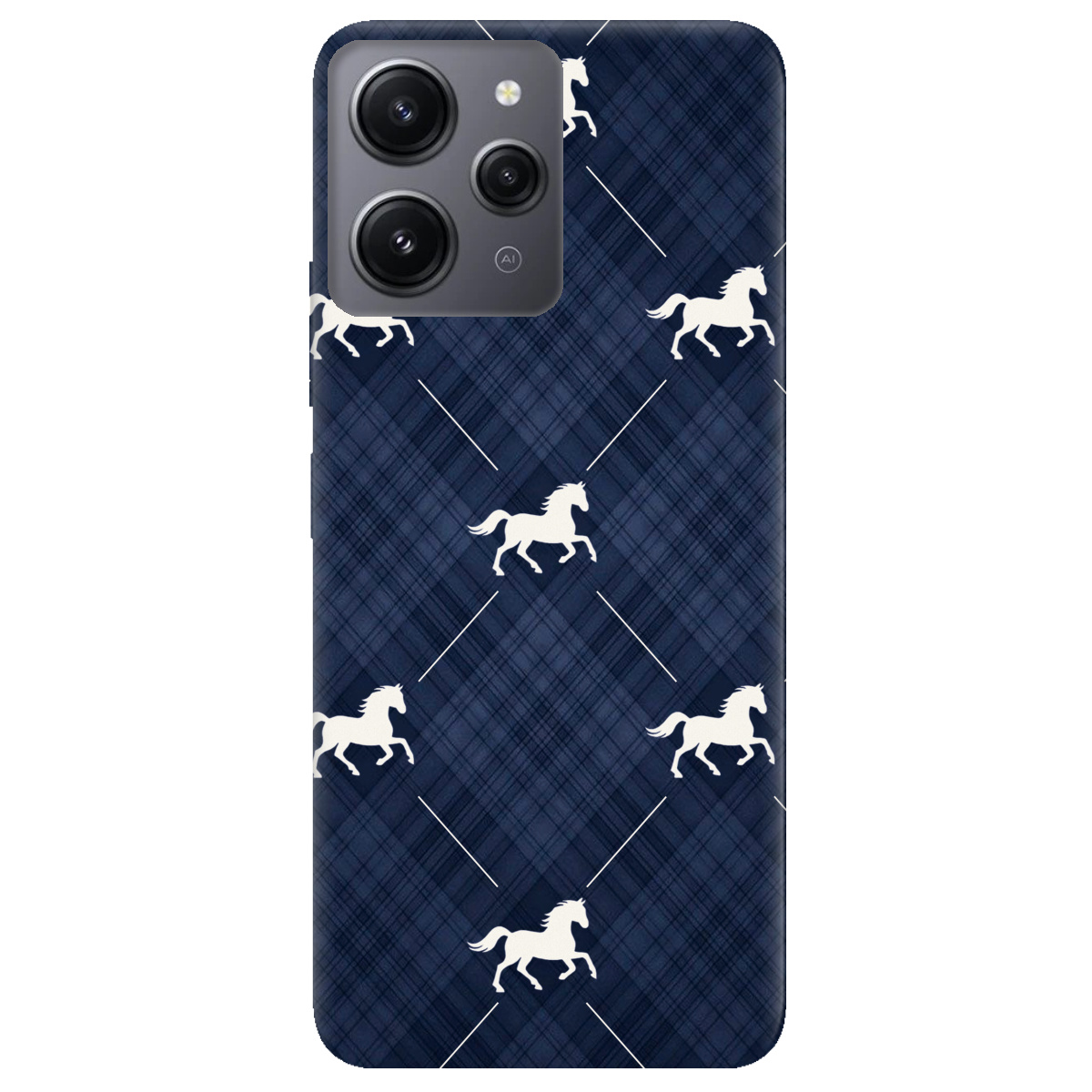 Чехол для Xiaomi Redmi 12 прозрачный Лошадь классика - фото 1 - Чехлы для телефонов