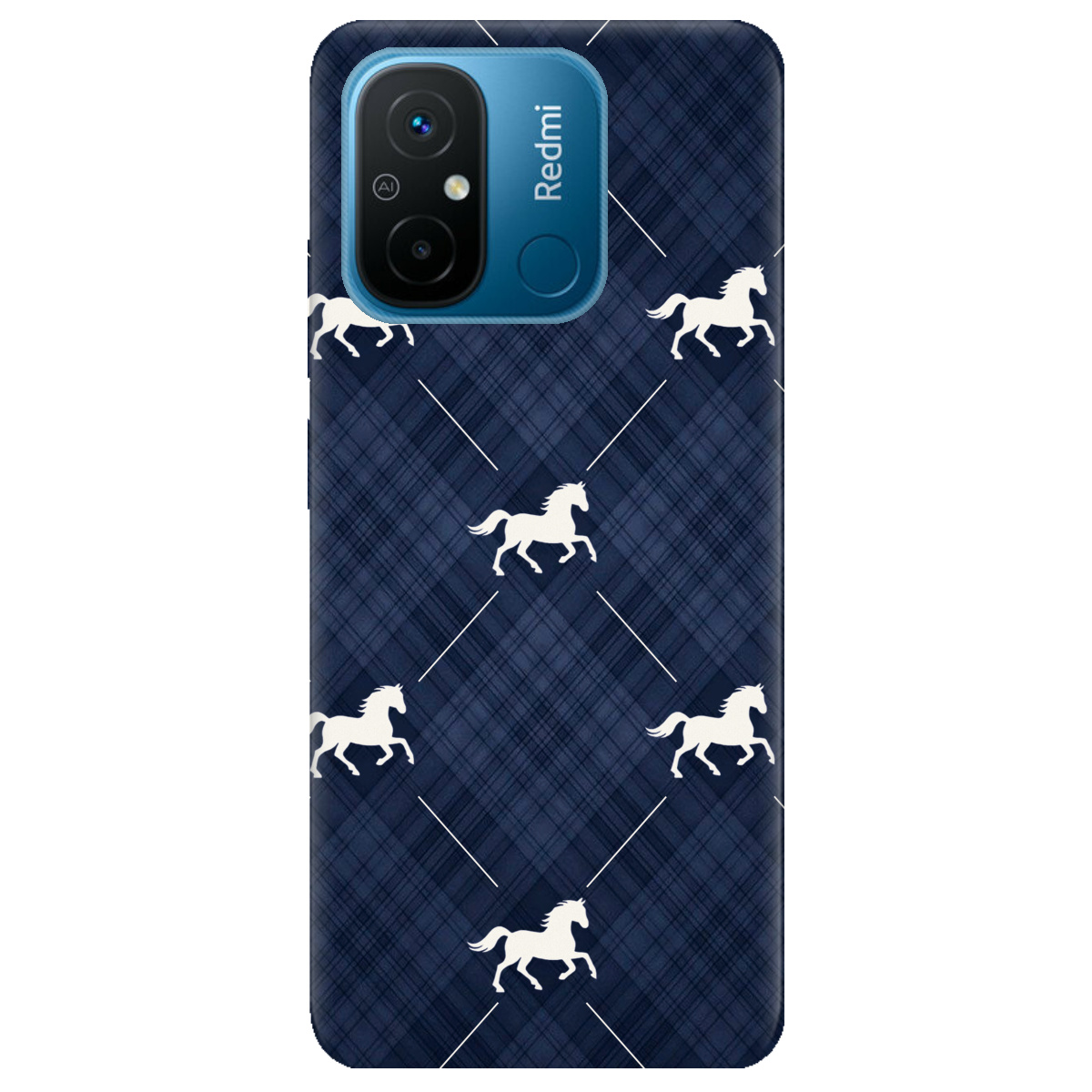Чехол для Xiaomi Redmi 12C прозрачный Лошадь классика - фото 1 - Чехлы для телефонов