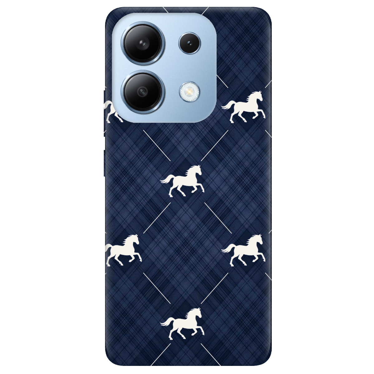 Чехол для Xiaomi Redmi Note 13 4G прозрачный Лошадь классика - фото 1 - Чехлы для телефонов