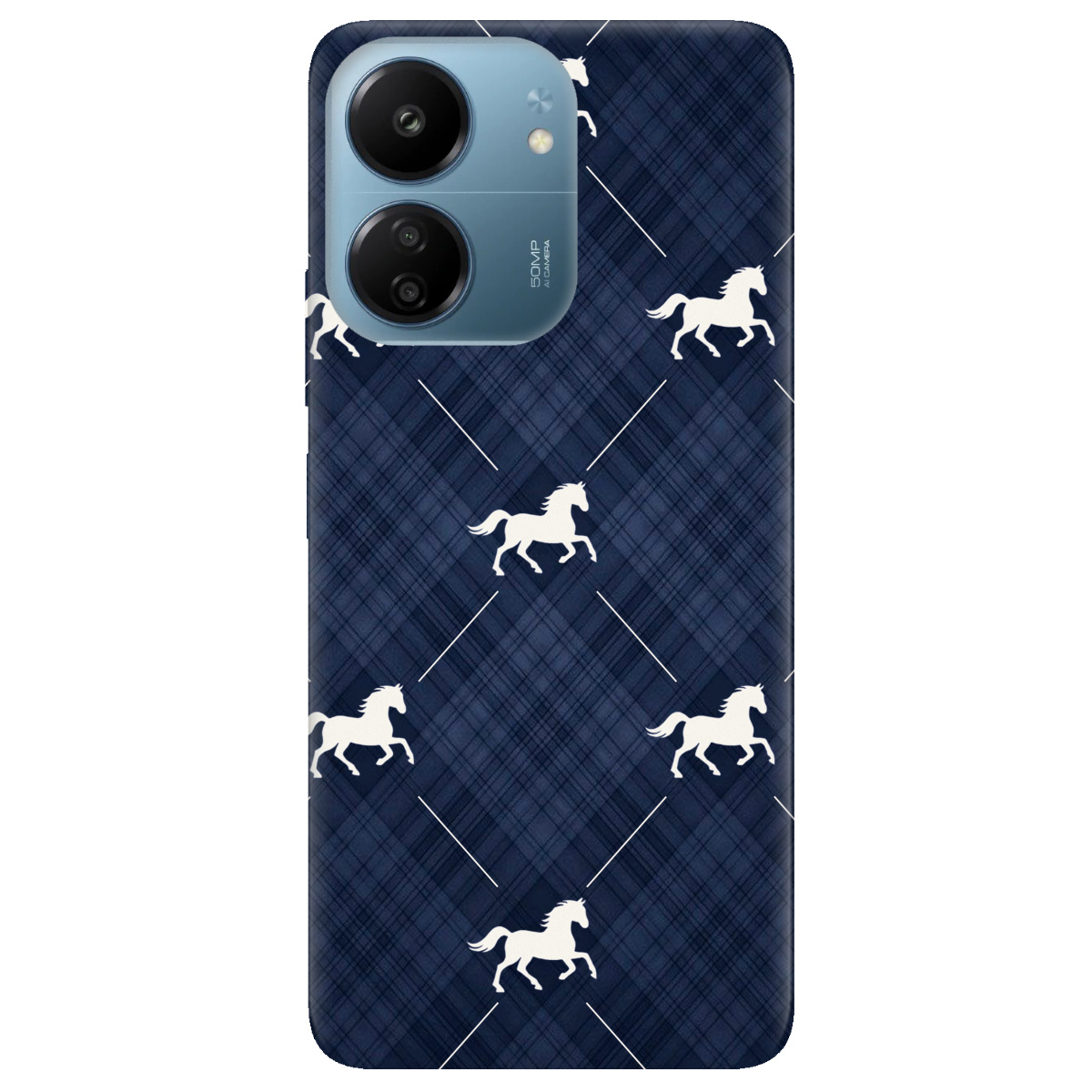 Чехол для Xiaomi Poco C65 прозрачный Лошадь классика - фото 1 - Чехлы для телефонов