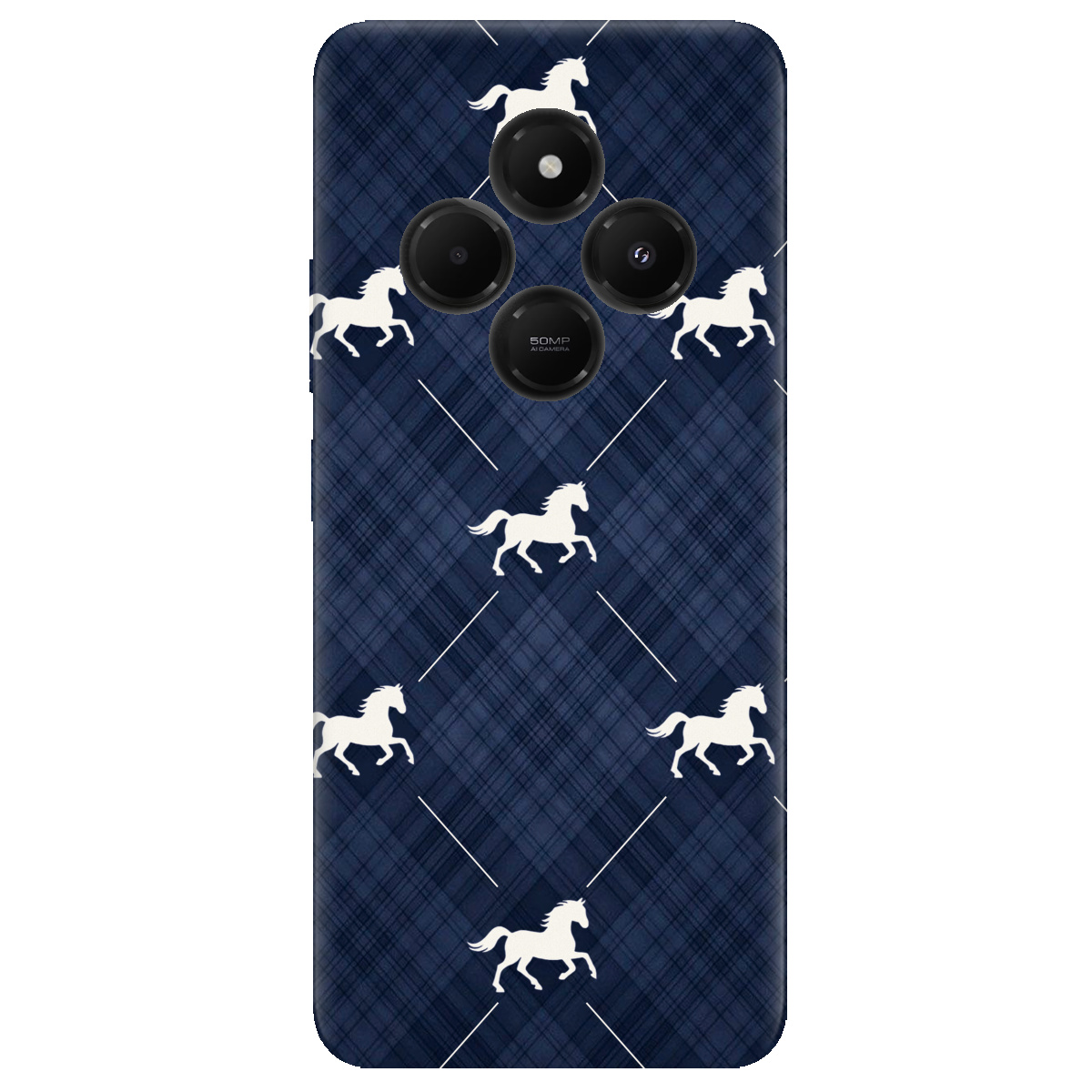 Чехол для Xiaomi Poco C75 прозрачный Лошадь классика - фото 1 - Чехлы для телефонов