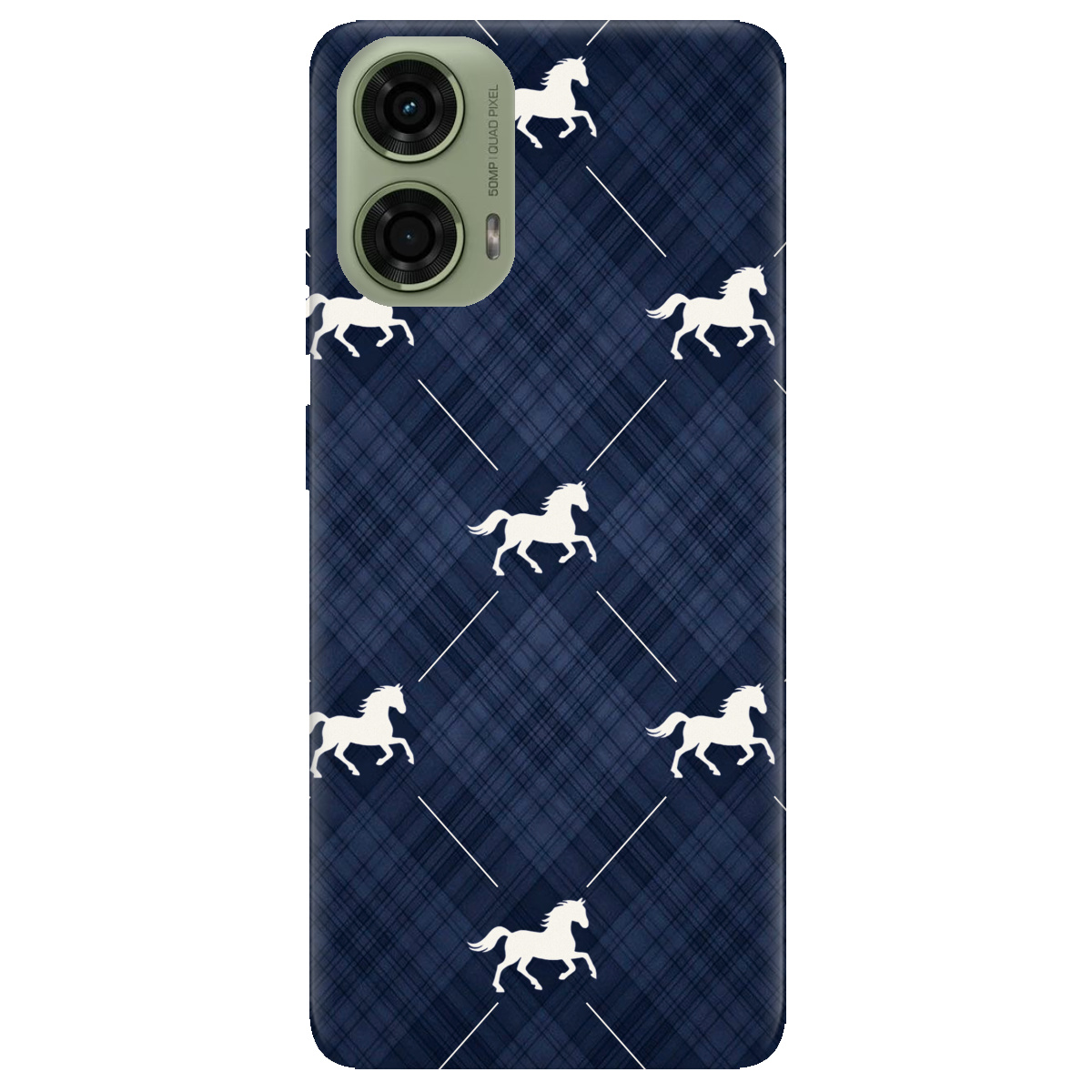 Чохол для Motorola G24 / G04 / E14 прозорий Кінь класика - фото 1 - Чохли для телефонів