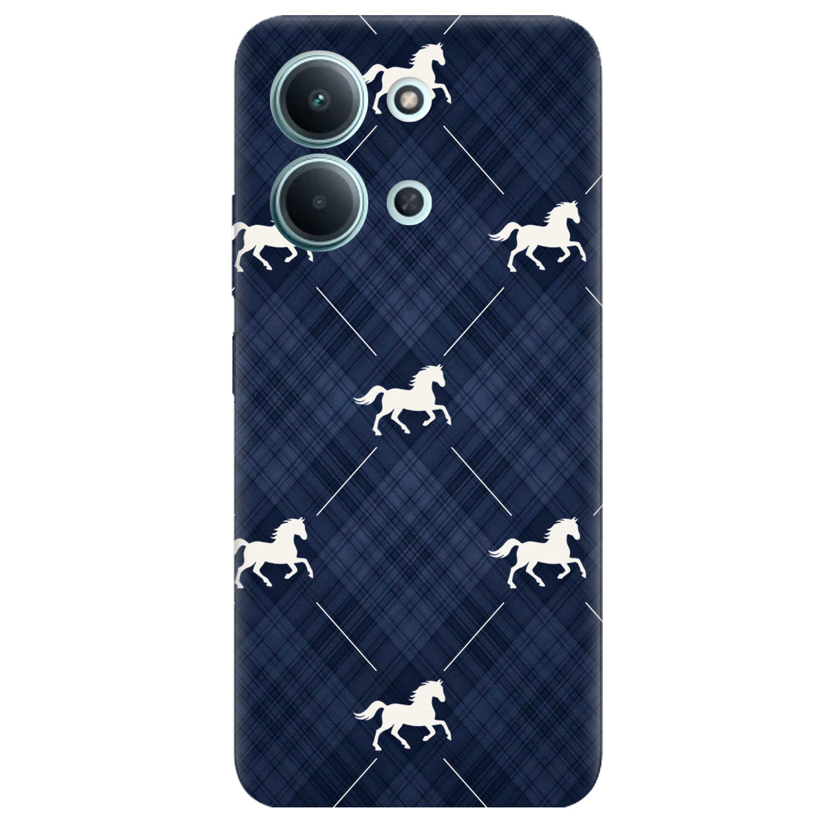 Чехол для Xiaomi Redmi 15C прозрачный Лошадь классика - фото 1 - Чехлы для телефонов