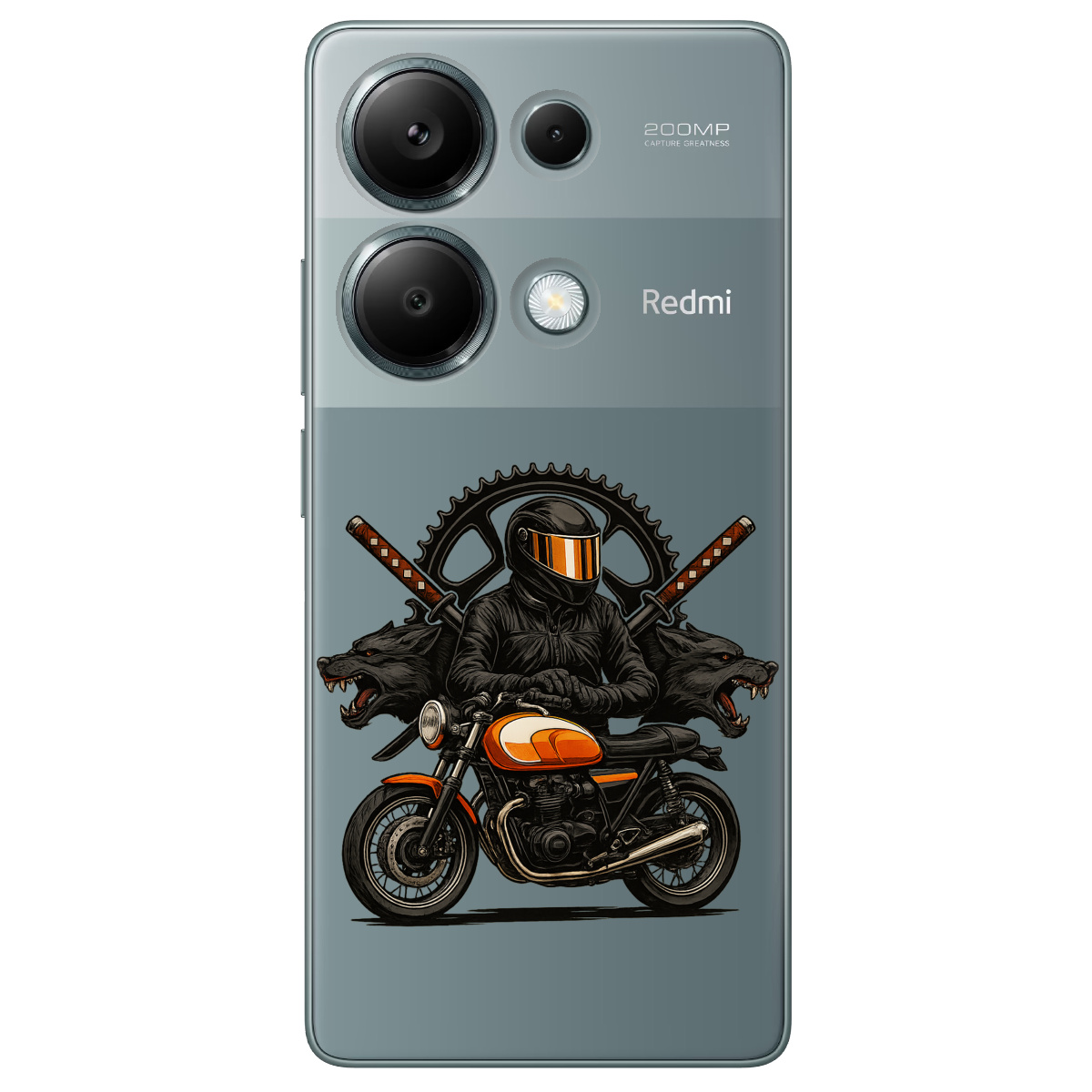 Чехол для Xiaomi Redmi Note 13 Pro 4G прозрачный МотоНиндзя - фото 1 - Чехлы для телефонов