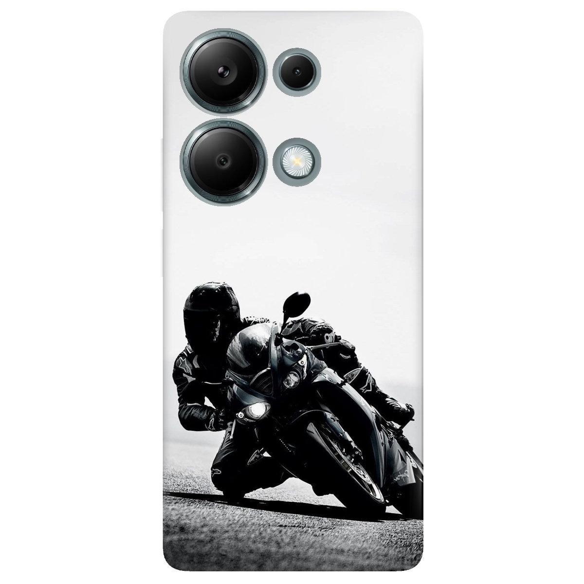 Чехол для Xiaomi Redmi Note 13 Pro 4G прозрачный Крутой заезд - фото 1 - Чехлы для телефонов