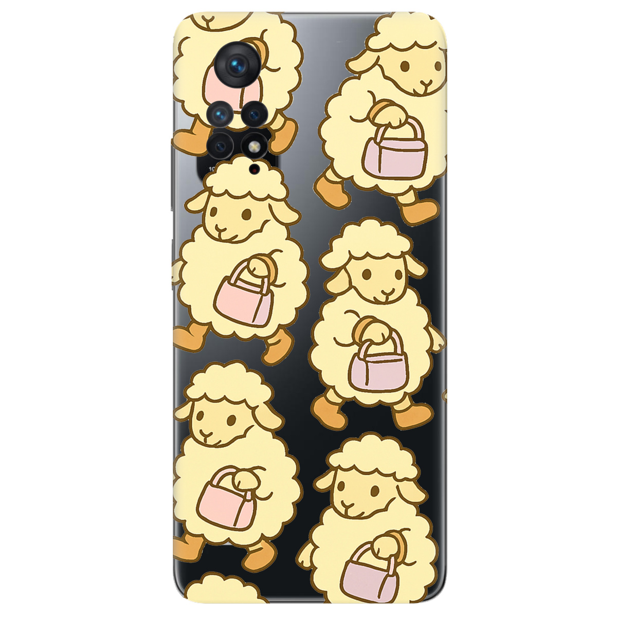 Чехол для Xiaomi Redmi Note 11 Pro прозрачный Барашки - фото 1 - Чехлы для телефонов