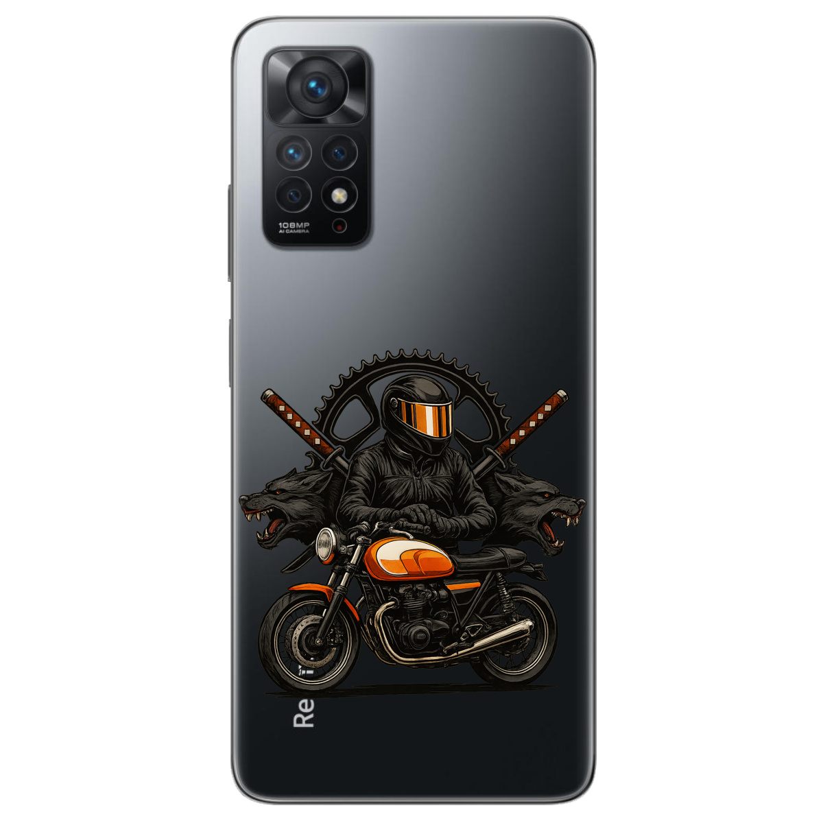 Чохол для Xiaomi Redmi Note 11 Pro прозорий МотоНіндзя - фото 1 - Чохли для телефонів