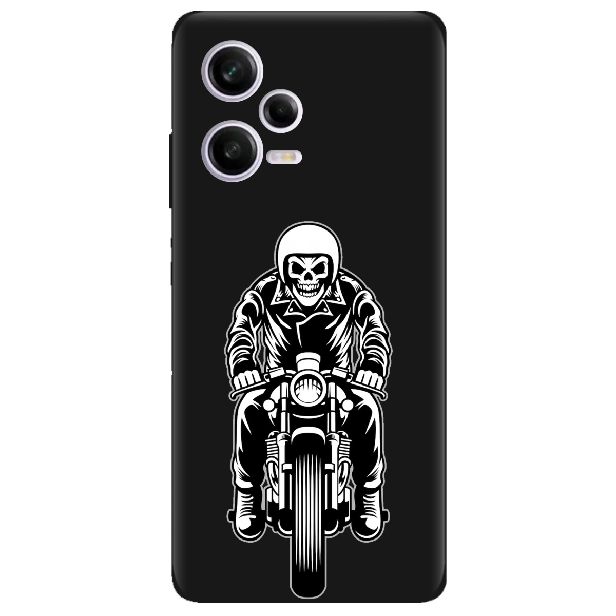 Чохол для Xiaomi Redmi Note 12 Pro 5G чорний матовий soft touch Нічний вершник - фото 1 - Чохли для телефонів