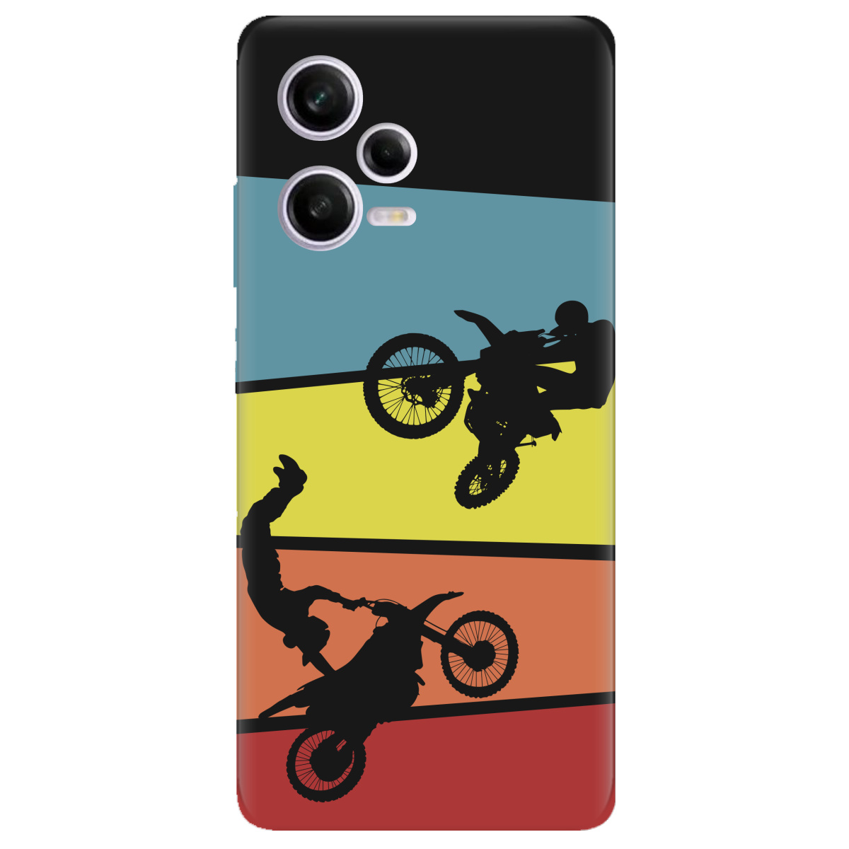 Чехол для Xiaomi Redmi Note 12 Pro 5G черный матовый soft touch Летучий мотор - фото 1 - Чехлы для телефонов