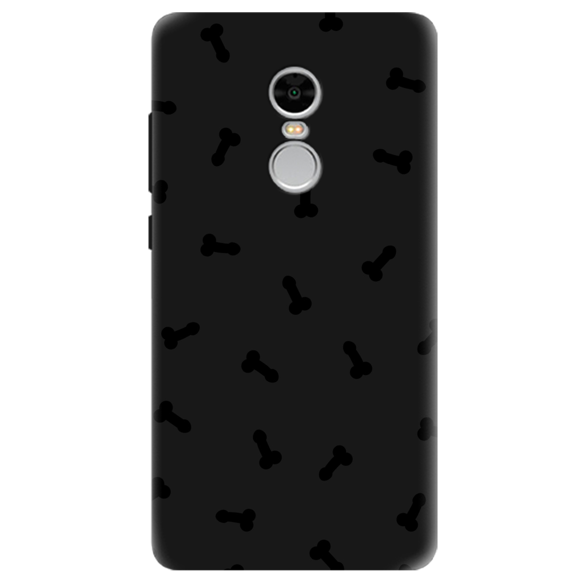 Чохол для Xiaomi Redmi Note 4 чорний матовий soft touch Маленькі дікпіки - фото 1 - Чохли для телефонів