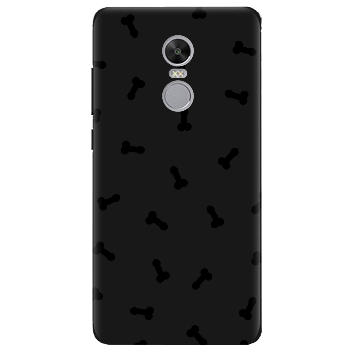 Чохол для Xiaomi Redmi 5 Plus чорний матовий soft touch Маленькі дікпіки - фото 1 - Чохли для телефонів
