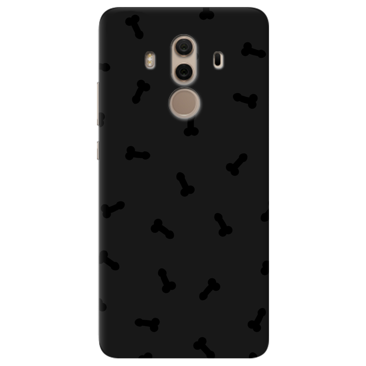 Чохол для Huawei Mate 10 Pro чорний матовий soft touch Маленькі дікпіки - фото 1 - Чохли для телефонів