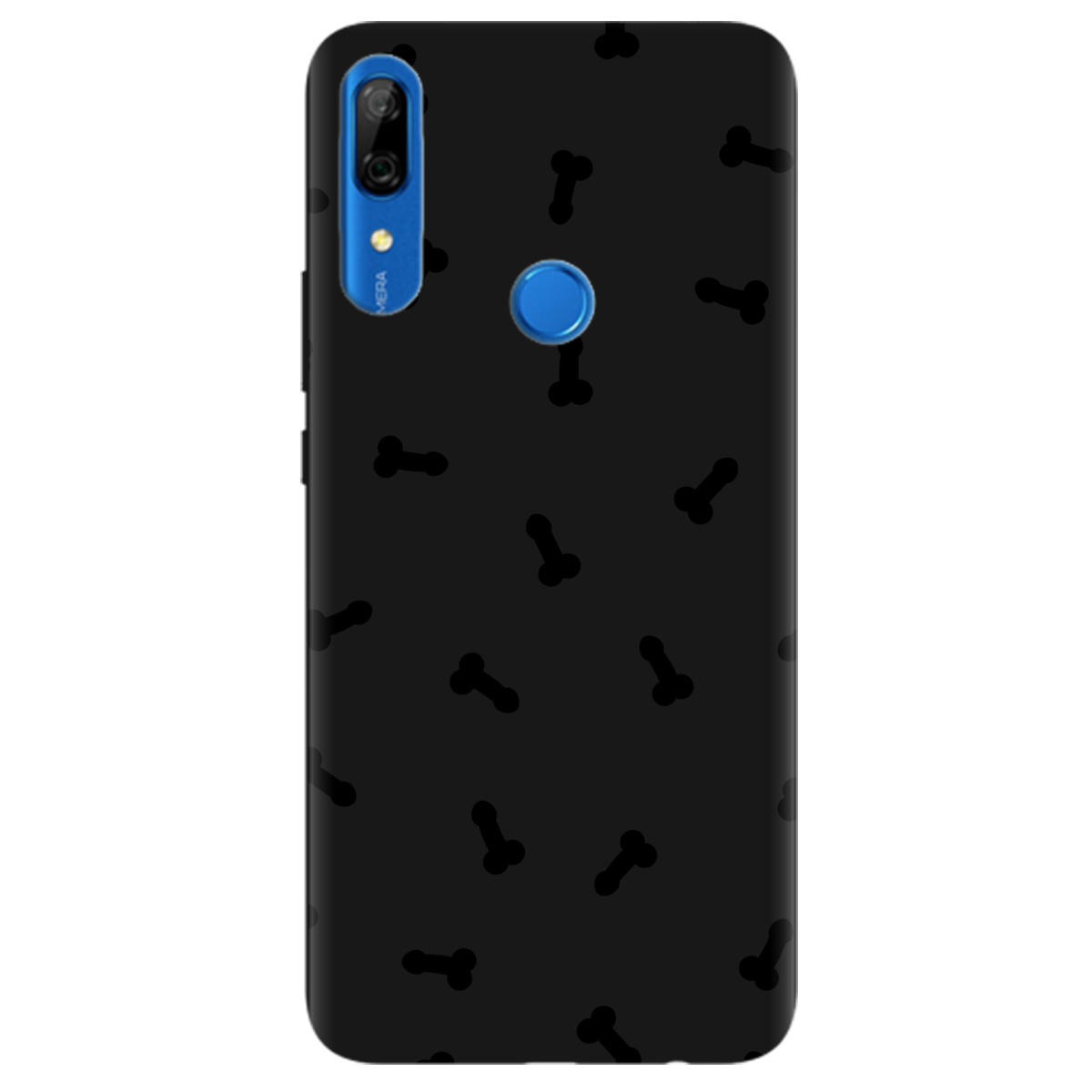 Чохол для Huawei P Smart Z чорний матовий soft touch Маленькі дікпіки - фото 1 - Чохли для телефонів