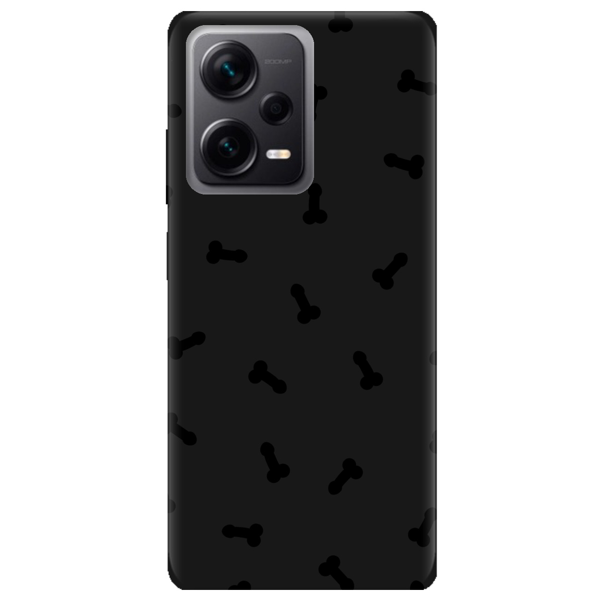 Чохол для Xiaomi Redmi Note 12 Pro + 5G чорний матовий soft touch Маленькі дікпіки - фото 1 - Чохли для телефонів