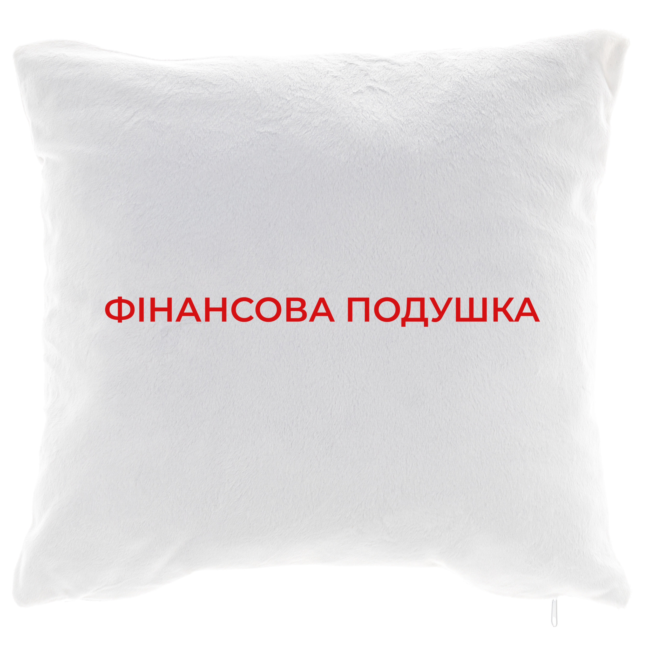 Подушка плюшевая квадратная 40*40 см Финансовая подушка - фото 1 - Подушки