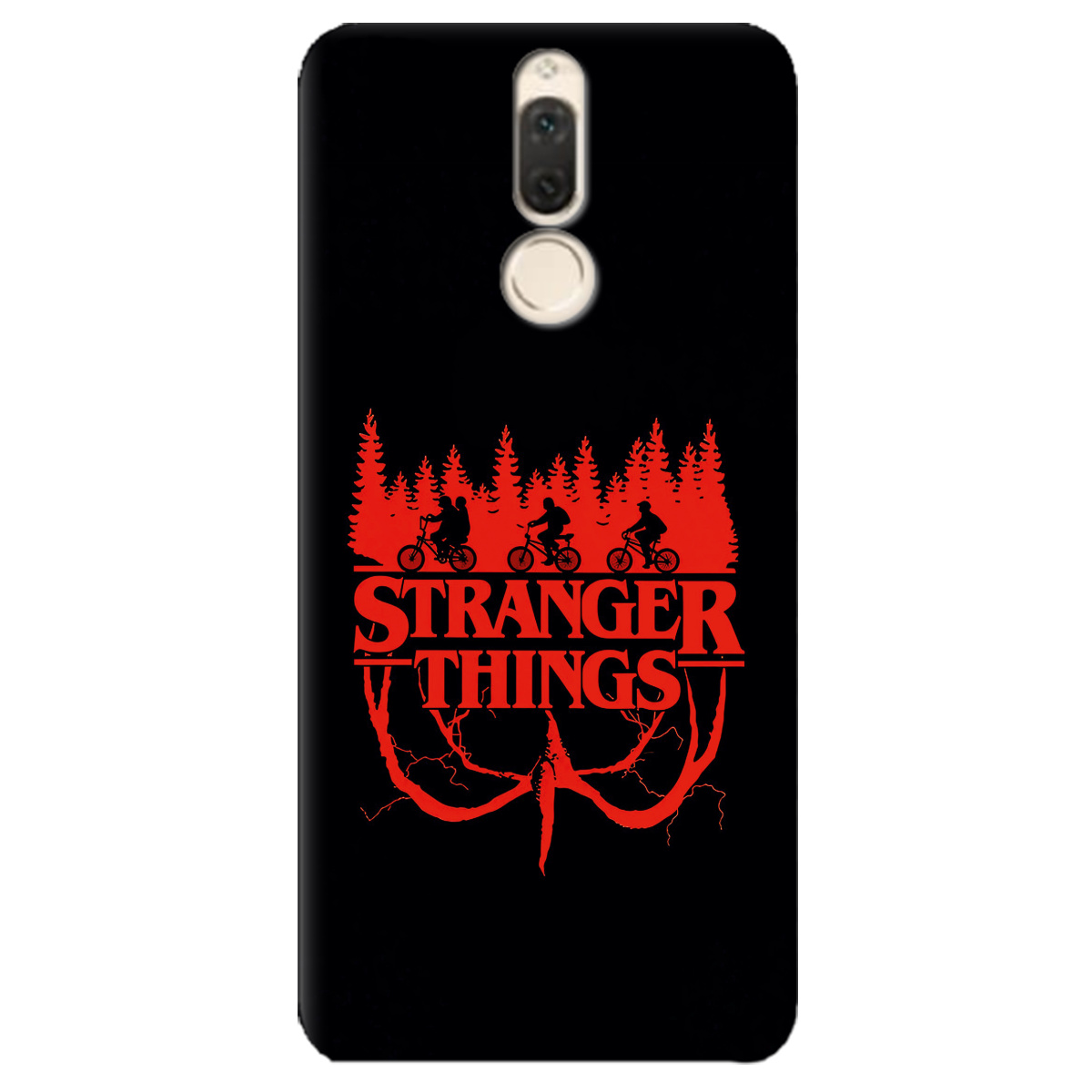 Чохол для Huawei Mate 10 Lite чорний матовий soft touch Дивні дива Таємничий ліс - фото 1 - Чохли для телефонів