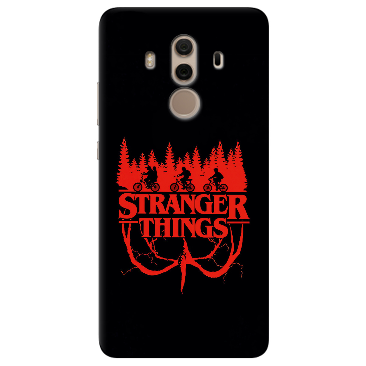 Чохол для Huawei Mate 10 Pro чорний матовий soft touch Дивні дива Таємничий ліс - фото 1 - Чохли для телефонів