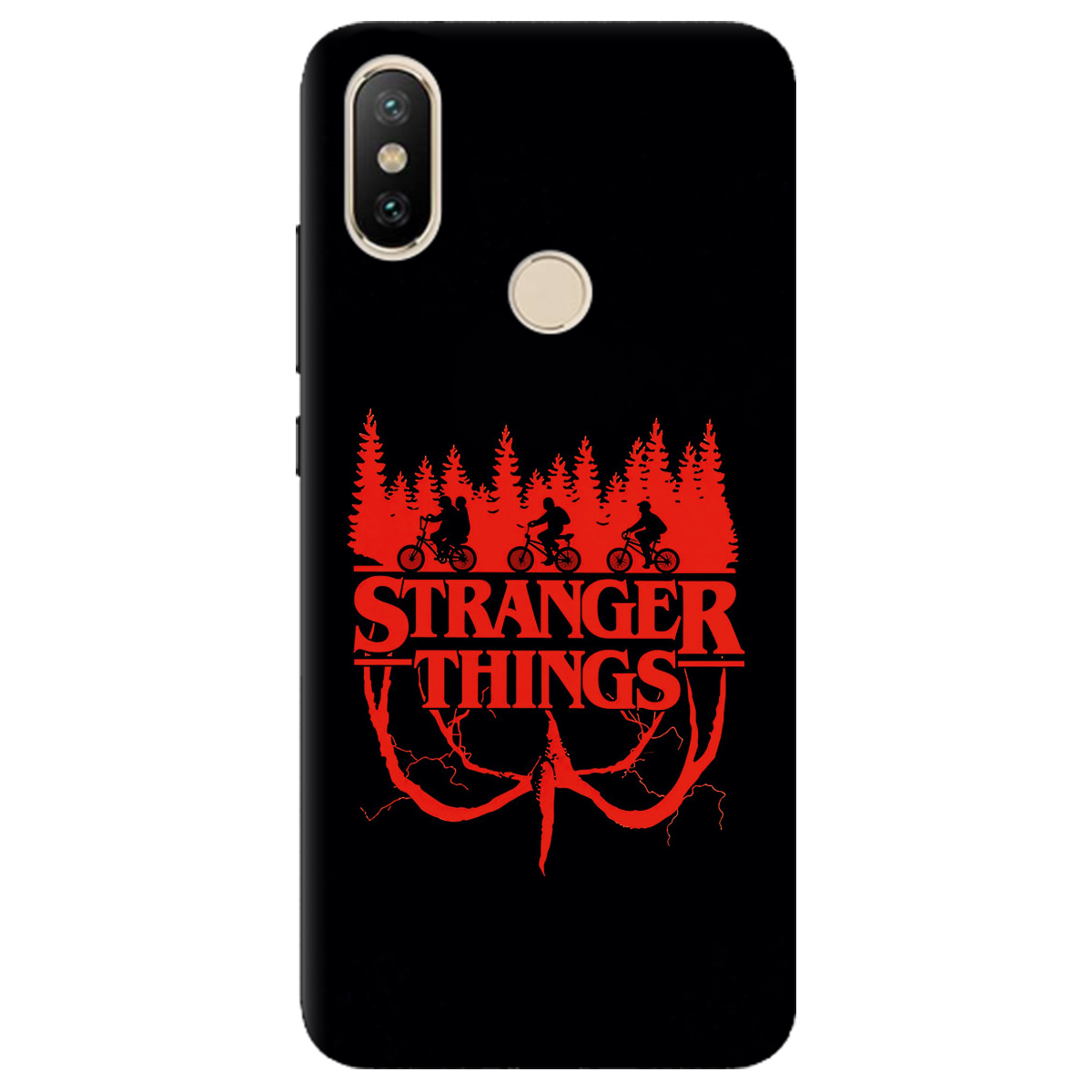 Чохол для Xiaomi Mi A2 Mi 6X чорний матовий soft touch Дивні дива Таємничий ліс - фото 1 - Чохли для телефонів