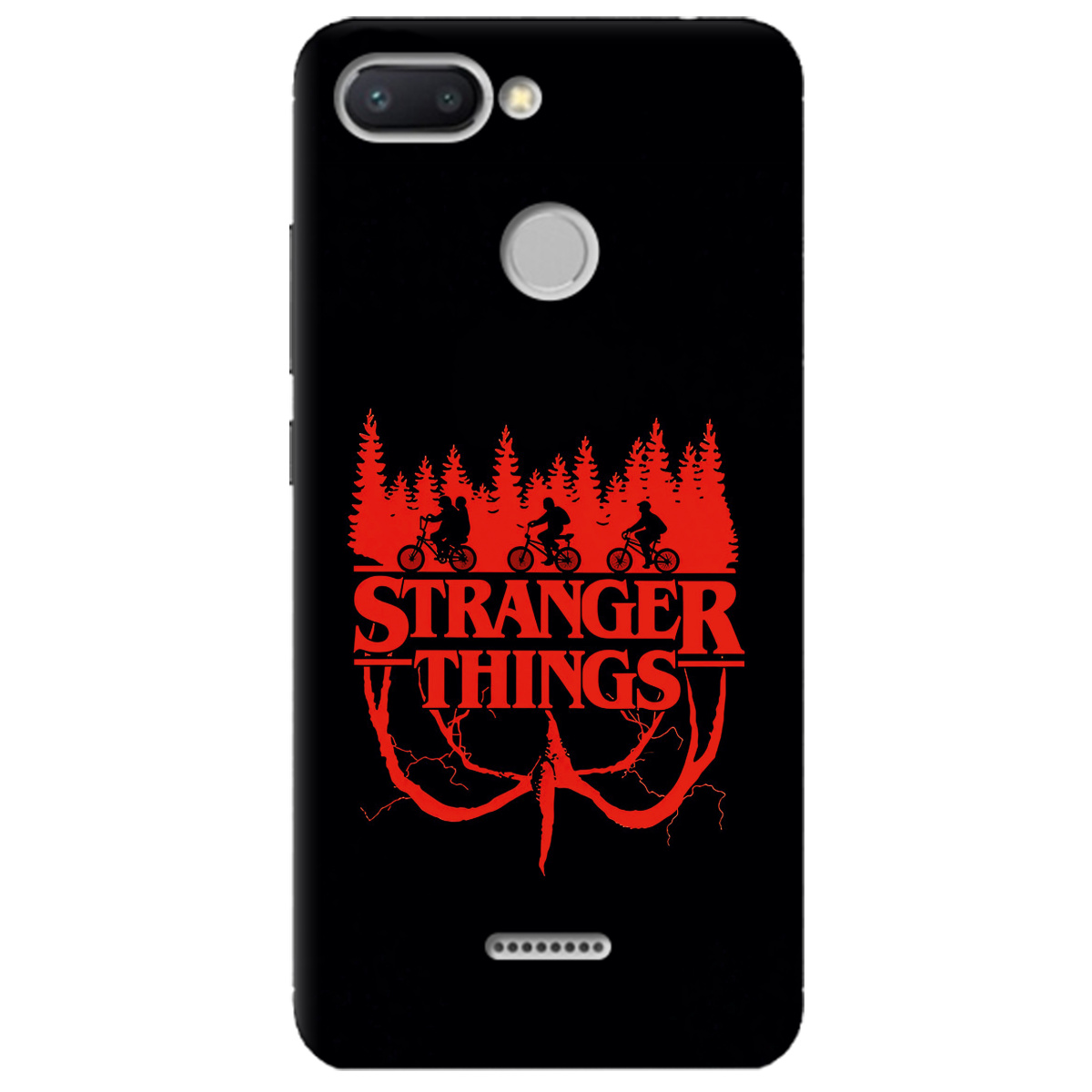 Чохол для Xiaomi Redmi 6 чорний матовий soft touch Дивні дива Таємничий ліс - фото 1 - Чохли для телефонів