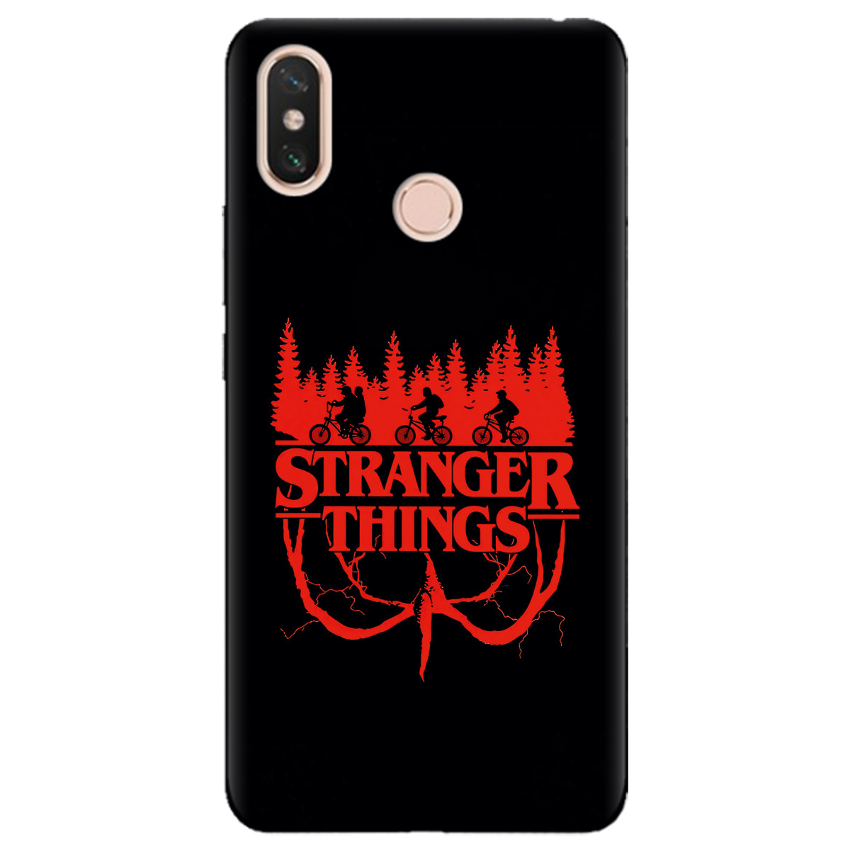 Чохол для Xiaomi Mi Max 3 чорний матовий soft touch Дивні дива Таємничий ліс - фото 1 - Чохли для телефонів