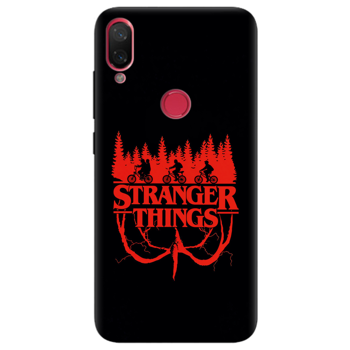 Чохол для Xiaomi Mi Play чорний матовий soft touch Дивні дива Таємничий ліс - фото 1 - Чохли для телефонів