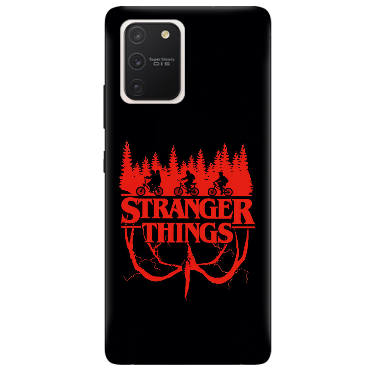 Чохол для Samsung Galaxy S10 Lite чорний матовий soft touch Дивні дива Таємничий ліс - фото 1 - Чохли для телефонів