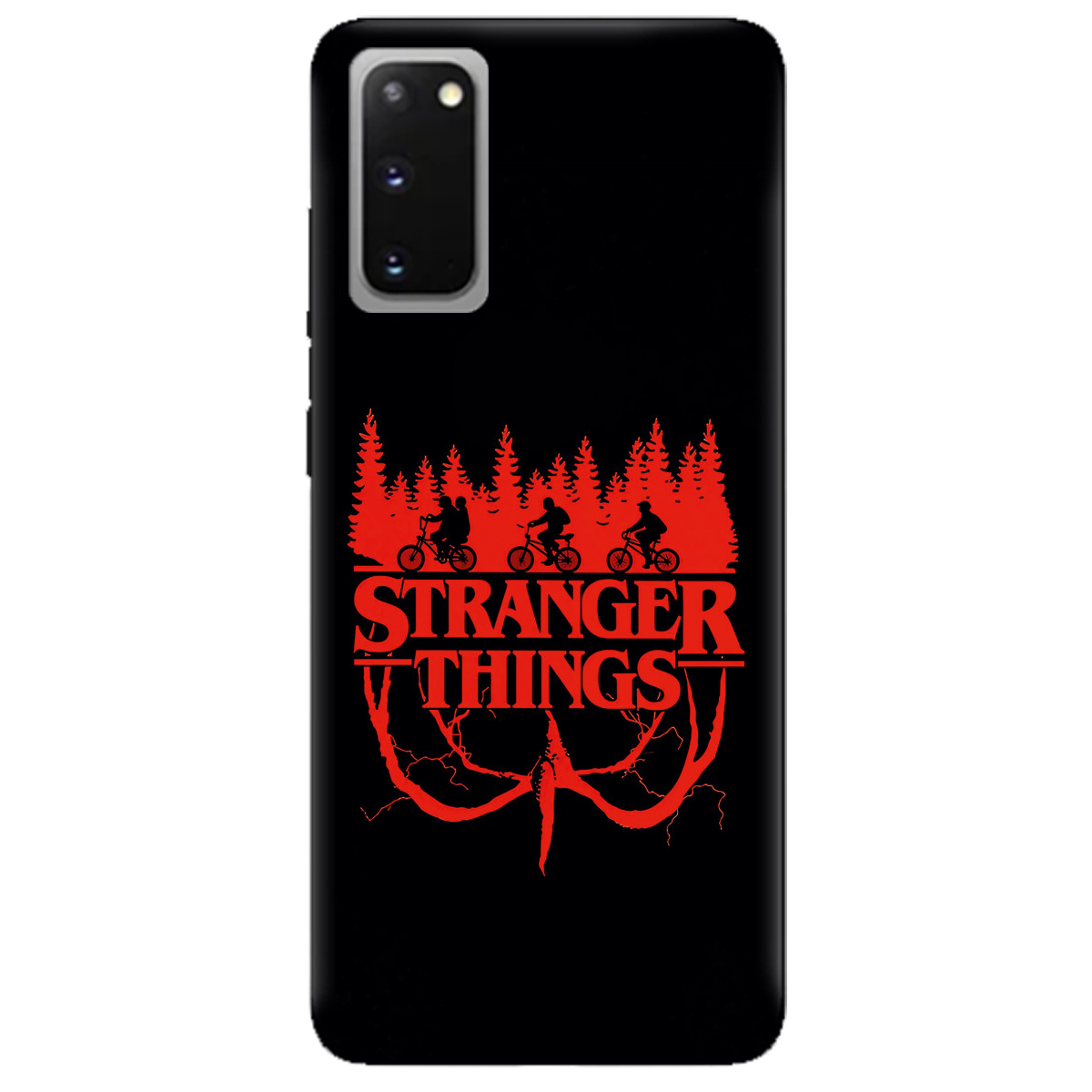 Чохол для Samsung Galaxy S20 чорний матовий soft touch Дивні дива Таємничий ліс - фото 1 - Чохли для телефонів