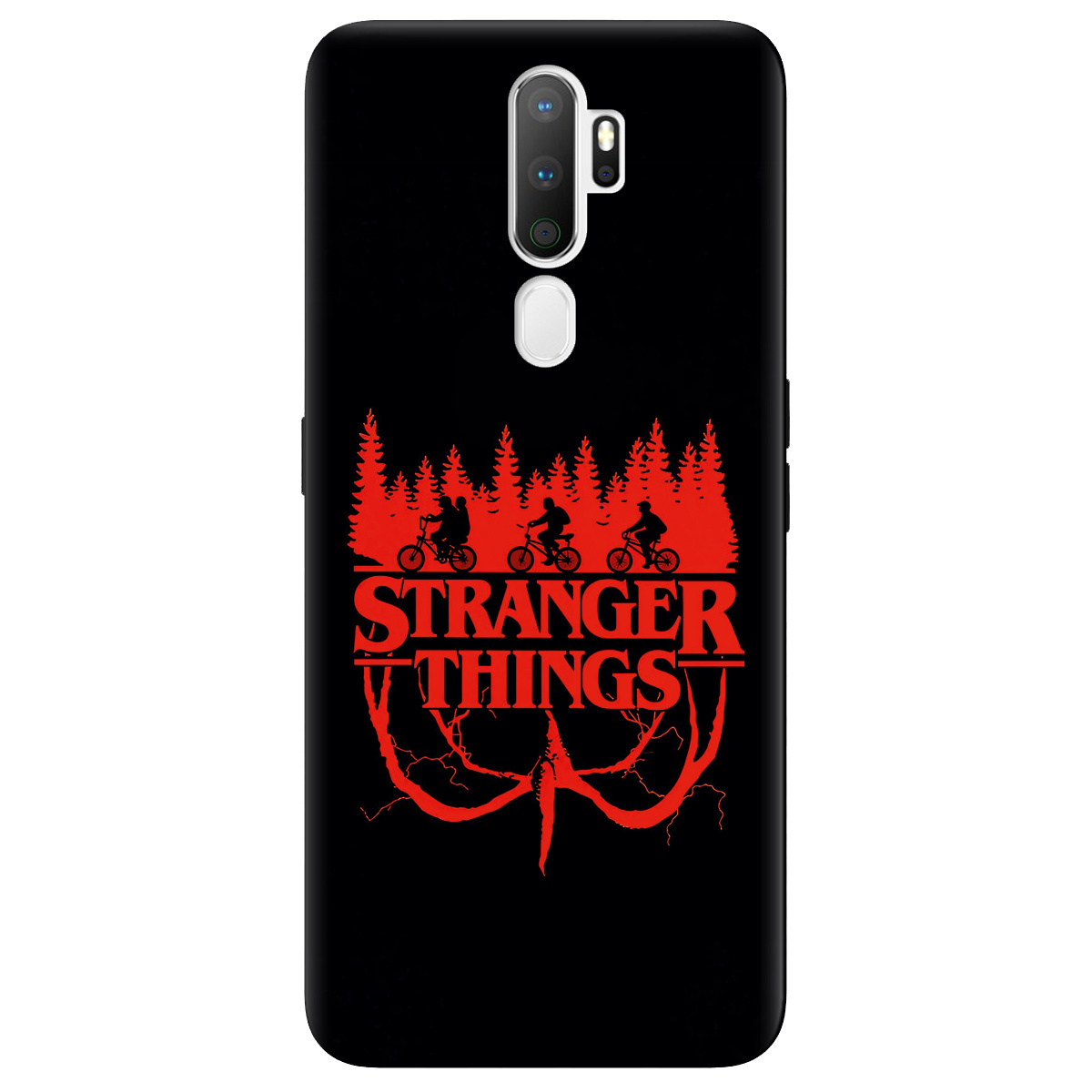 Чохол для Oppo A5 2020/A9 2020 чорний матовий soft touch Дивні дива Таємничий ліс - фото 1 - Чохли для телефонів