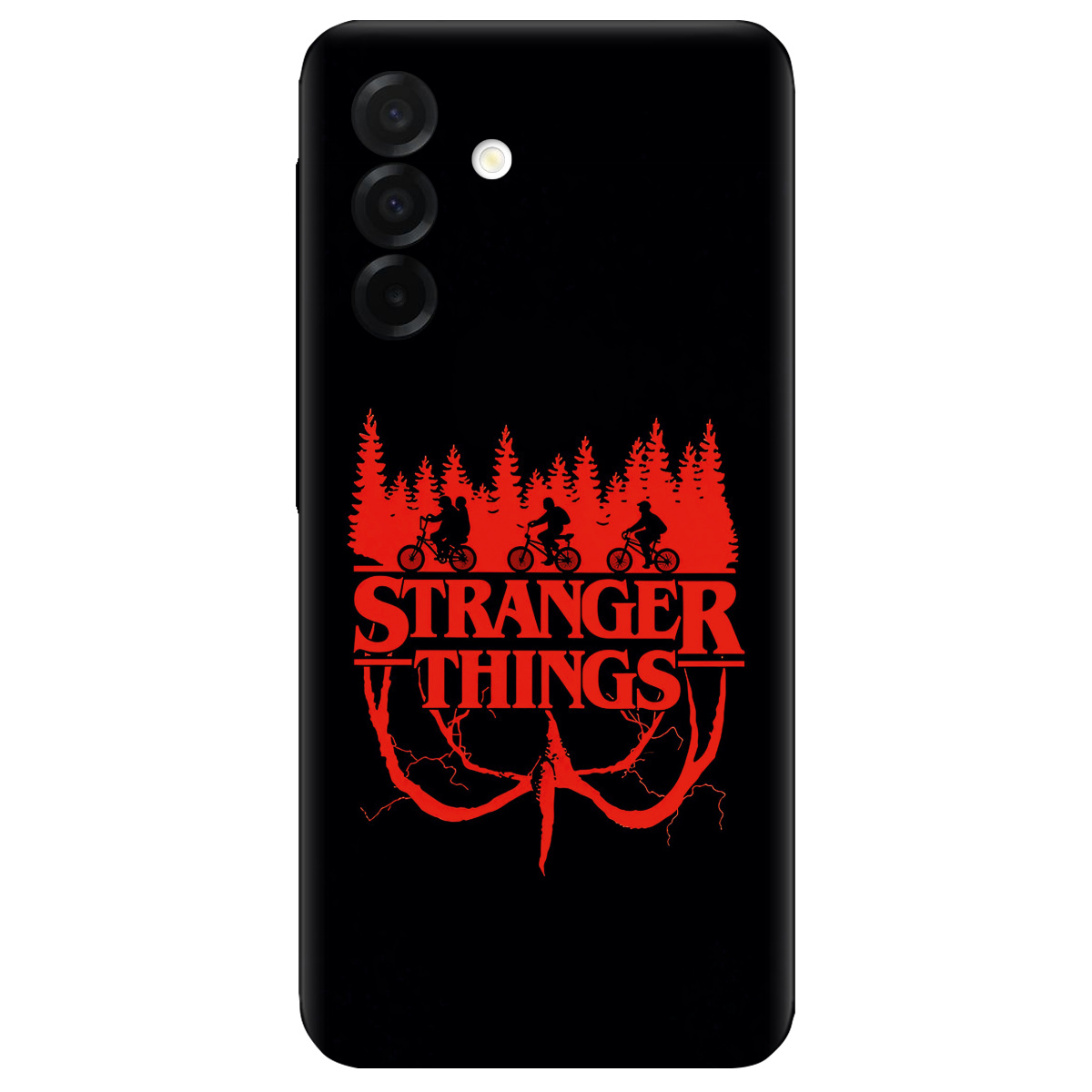 Чохол для Samsung Galaxy A26 5G чорний матовий soft touch Дивні дива Таємничий ліс - фото 1 - Чохли для телефонів